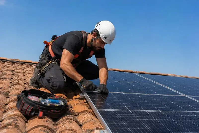 Maintenance et monitoring de panneaux solaires à Viodos-Abense-de-Bas